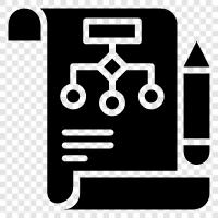 diagram, flowcharting, process, process flowchart icon svg