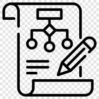 diagram, network, flow, diagramming icon svg