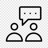 dialog, talk, chat, online discussion icon svg