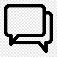 dialogue, discussion, interaction, Conversation icon svg