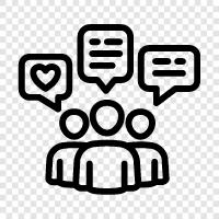 dialogue, talk, exchange, communication icon svg