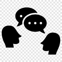 dialogue, argument, debate, discussion forum icon svg