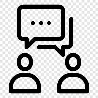 dialogue, talk, chat, discussion icon svg