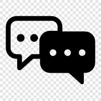 dialogue, chat, discussion, discourse icon svg