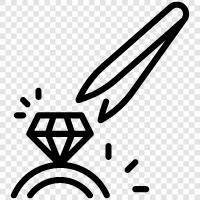 Diamantringe, Diamant, Diamantringe für Frauen, Diamantschmuck symbol