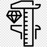 diamant Größentabelle, diamant Größenpalette, diamant Größenvergleich, diamant Größenskala symbol