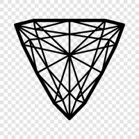 diamond trilliant cut, trilliant diamond, diamond cut trill, trilliant cut diamond icon svg