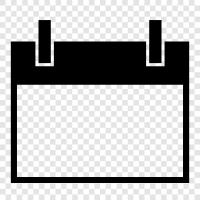Tagebuch, Termin, Zeitplan, Datum symbol