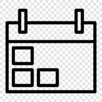 Tagebuch, Termin, Zeitplan, Todo symbol