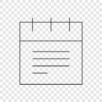 günlük, program, planner, atamalar ikon svg