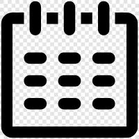 diary, schedule, day planner, todo list icon svg