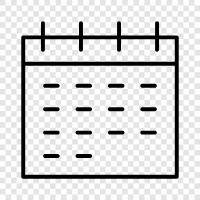 diary, schedule, time, day icon svg