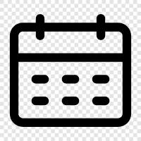 diary, schedule, events, appointments icon svg