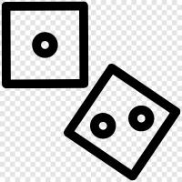 dice, gambling, probability, numbers icon svg