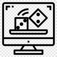 dice games, dice game, dice calculator, dice simulator icon svg