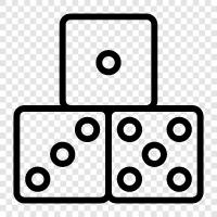 dice games, casino dice, craps dice, roulette dice icon svg