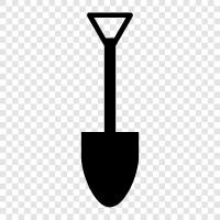 dig, excavate, trench, scoop icon svg