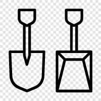 digging, digging tools, gardening, gardening tools icon svg