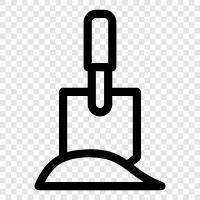 digging, excavation, digging tool, spade icon svg