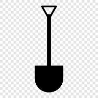 digging, gardening, yard, shoveling icon svg