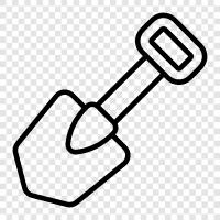 digging, gardening, yard work, tool icon svg