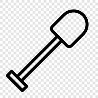 digging, gardening, yard work, home improvement icon svg