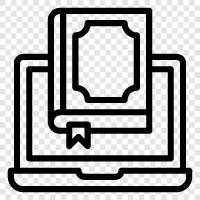 digital archive, digital repository, digital content, digital book icon svg