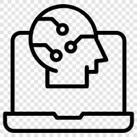digitaler Assistent, virtueller Assistent, Chatbot, künstliche Intelligenz symbol
