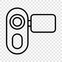 digital camcorder, video camera, DSLR camera, digital camera icon svg