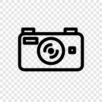 digital camera, photography, photography equipment, photography software icon svg