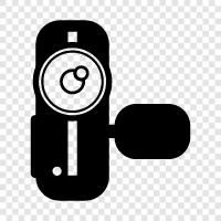 digital camera, camcorder, digital video recorder, portable video recorder icon svg