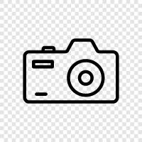 digital camera, photography, photography equipment, photography software icon svg