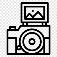 digital camera, camera body, interchangeable lens camera, digital camera body icon svg