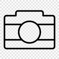 digital camera, camera, photography, photography equipment Значок svg