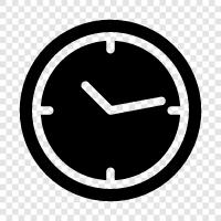 digital clock, alarm clock, time, watch icon svg