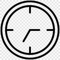 digital clock, alarm clock, time, time zone icon svg