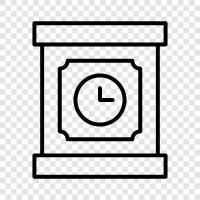 digital clock, analogue clock, alarm clock, quartz clock icon svg