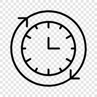digital clock, wall clock, alarm clock, time icon svg