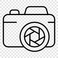 Digital, Kamera, Fotografie, Fotoausrüstung symbol
