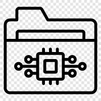 digital information, digital data storage, digital files, digital media icon svg