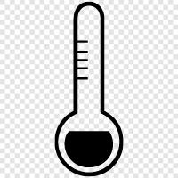 Digital, Quecksilber, Thermometer, Fieber symbol