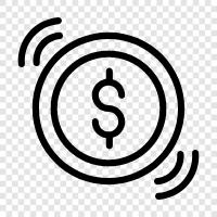 digital, currency, virtual, cash icon svg