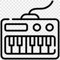 digital, synthesizer sounds, sounds of synthesizers, electronic music icon svg