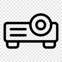 digital projector, home theater projector, 3d projector, video projector icon svg