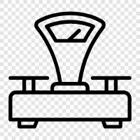 digital scale, weighing scale, kitchen scale, mechanical scale icon svg