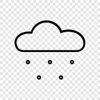 digital snow, snow in the cloud, cloud cover, snow on the cloud icon svg