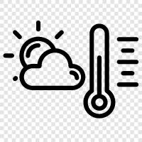 dijital, merkür, Celsius, Fahrenheit ikon svg