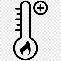 digitales Thermometer, Fieberthermometer, Thermometer für Baby, Thermometer plus symbol