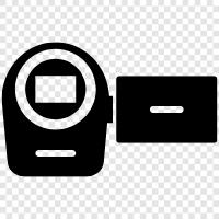 digital video camera, camcorder, digital camera, digital camcorder icon svg