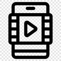 digitales Video, OnlineVideo, StreamingVideo, OnlineStreaming symbol